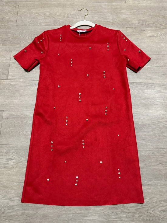 red drop waist dress Mini Size:3-4Y (20) senior prom dress Signature Chris Brown Breezy